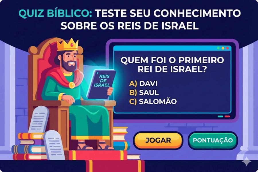 Quiz Bíblico: Teste seu conhecimento sobre os Reis de Israel