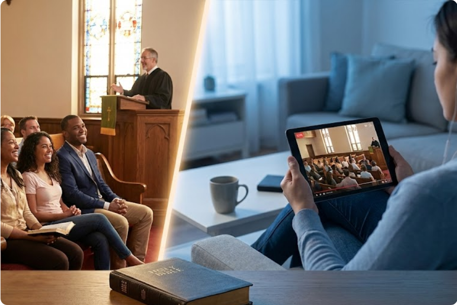 O que a Bíblia diz sobre a importância de congregar presencialmente?