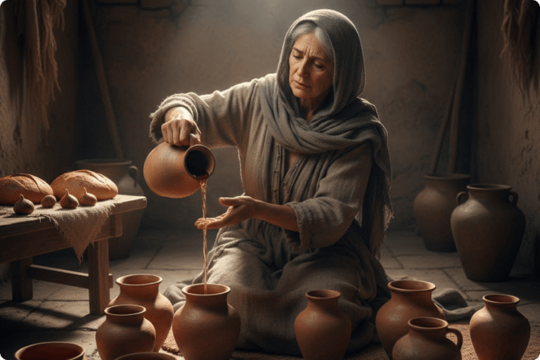 O que aprendemos com a viúva da botija de azeite?