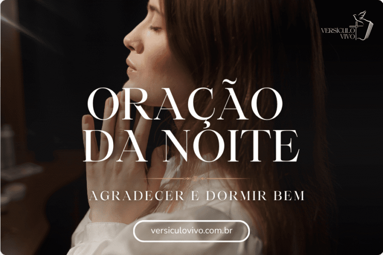 Oração da noite curta para agradecer e dormir em paz