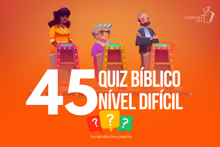 Quiz Bíblico Nível Difícil
