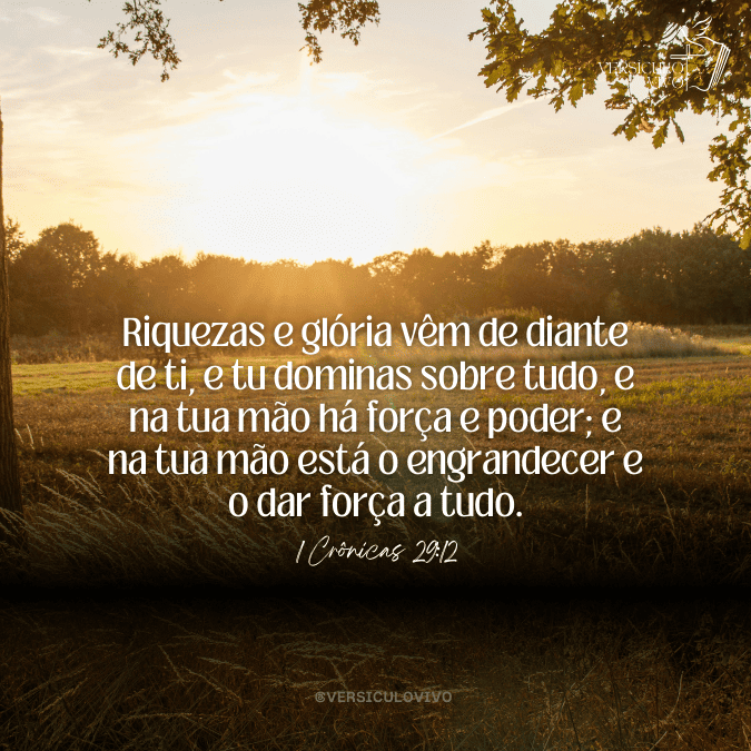1 Crônicas 29:12