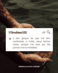 Versículo de Gratidão por Servir a Deus