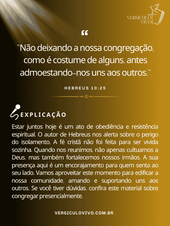 Versículos para Abertura de Culto com Explicação