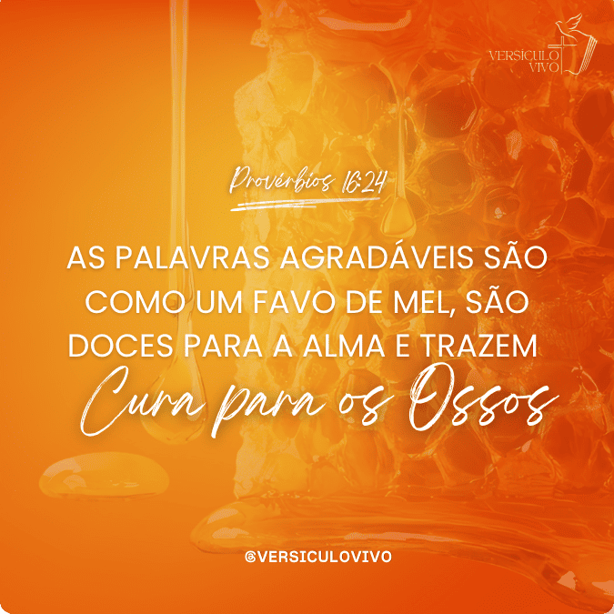 Versículo Provérbios 16:24