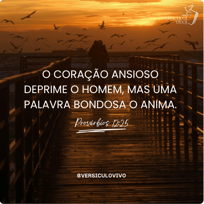 Versículo Provérbios 12:25