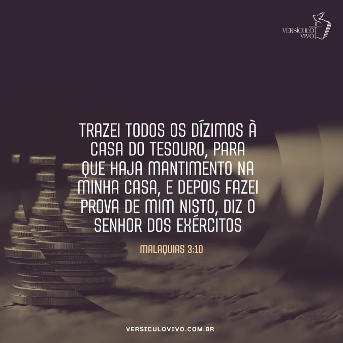 Versículo para Ministrar Dízimos e Ofertas
