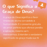 O que Significa a Graça de Deus?
